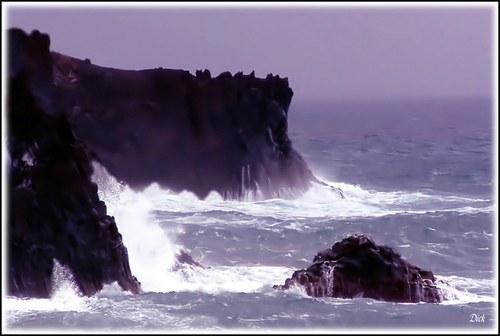 Rocky coast near Puerto Naos, La Palma