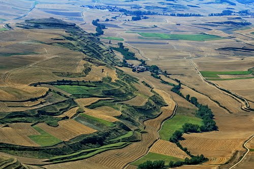 Vista aérea de Sotillo de Rioja y Castildelgado
