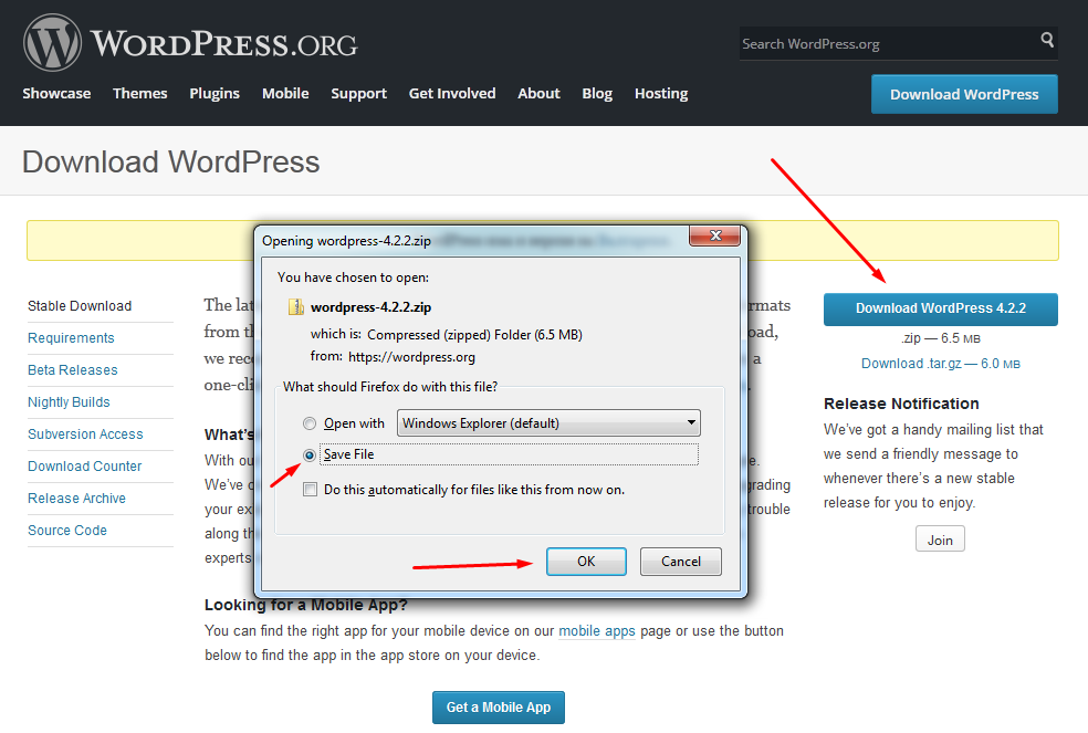 How to install WordPress manually