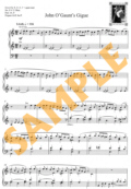 Click here to see excerpt from the score to John O'Gaunt's Gigue