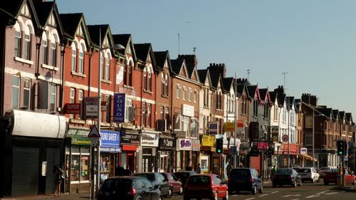 "Curry Mile" - Wilmslow Road in Rusholme, Manchester