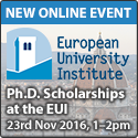 New online event: Ph.D. Scholarships at the EUI