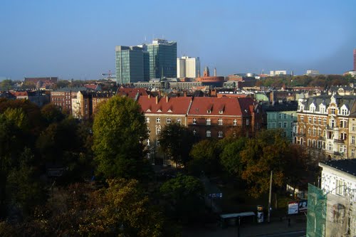 Jesienna panorama Poznania.