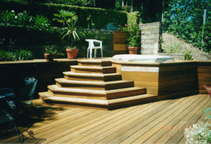 Photo: wood deck restored