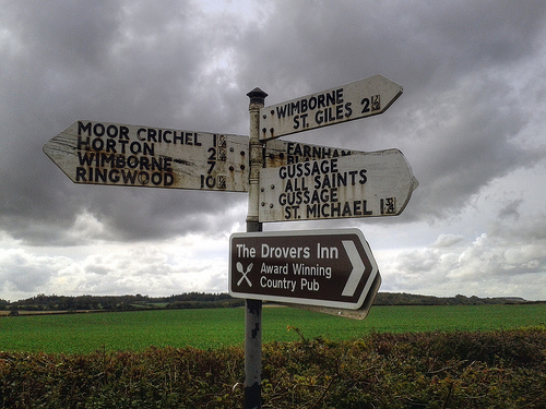 Signpost in Dorset