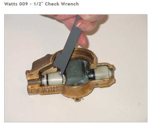 Check Wrench Watts 009 RP 1/4"-1/2", WT102