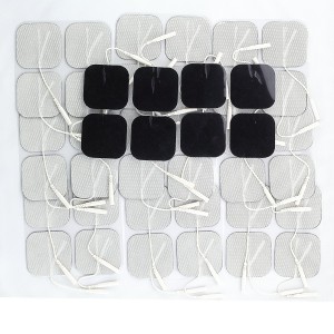Syrtenty 2" Square TENS Unit Electrodes 2x2 - 44 Pack Electrode Pads for TENS Massage EMS