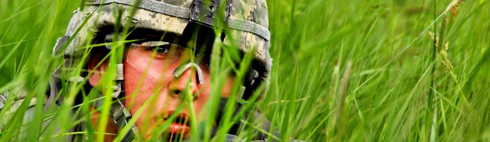 Soldier in the grass