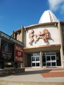 The Pro Football Hall of Fame in Canton, Ohio