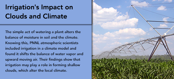 Irrigation's Impact on Clouds and Climate