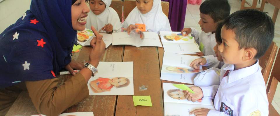 USAID distributed 13,000 leveled reading books to improve students reading skills and interest in reading. 