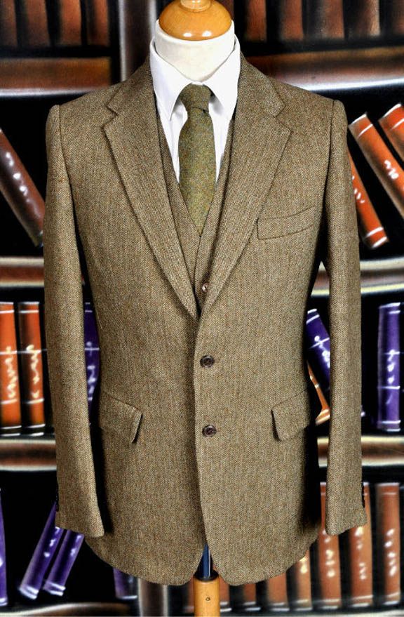 1960s 3-piece Herringbone tweed suit 
