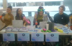 BCU students promoting the lip sync charity night