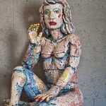 A rendition of a woman posing sits inside the museum. (Photo: Vanessa Guerra/  CALIFORNIA BEAT)
