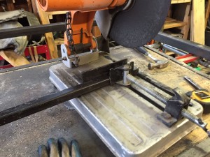 custom metal gate vertical slots chop saw