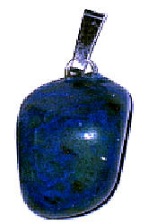 azurite crystal pendant image