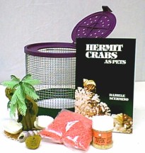 Unsuitable wire cage set up sold by pet stores for hermit crabs