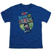 Teen Titans Go Youth Royal Blue T-Shirt