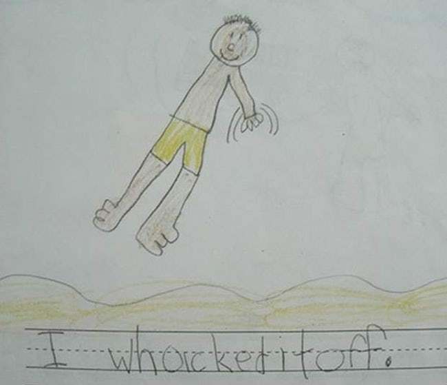 TMI, Timmy is listed (or ranked) 28 on the list 51 Unintentionally Hilarious Kids' Drawings