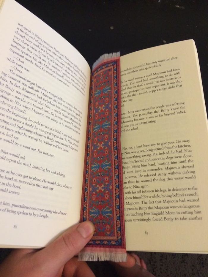 I Actually Ordered A Tiny Rug. Now It's A Beautiful Bookmark!