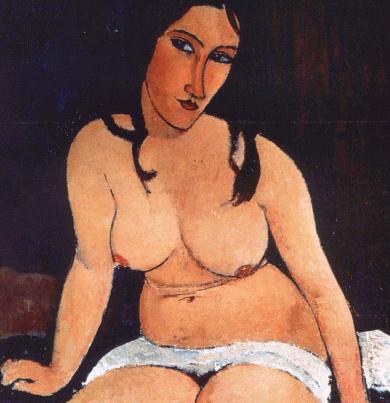 Desnudo con pechos, Modigliani