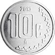Moneda tipo D de 10 centavos - rev
