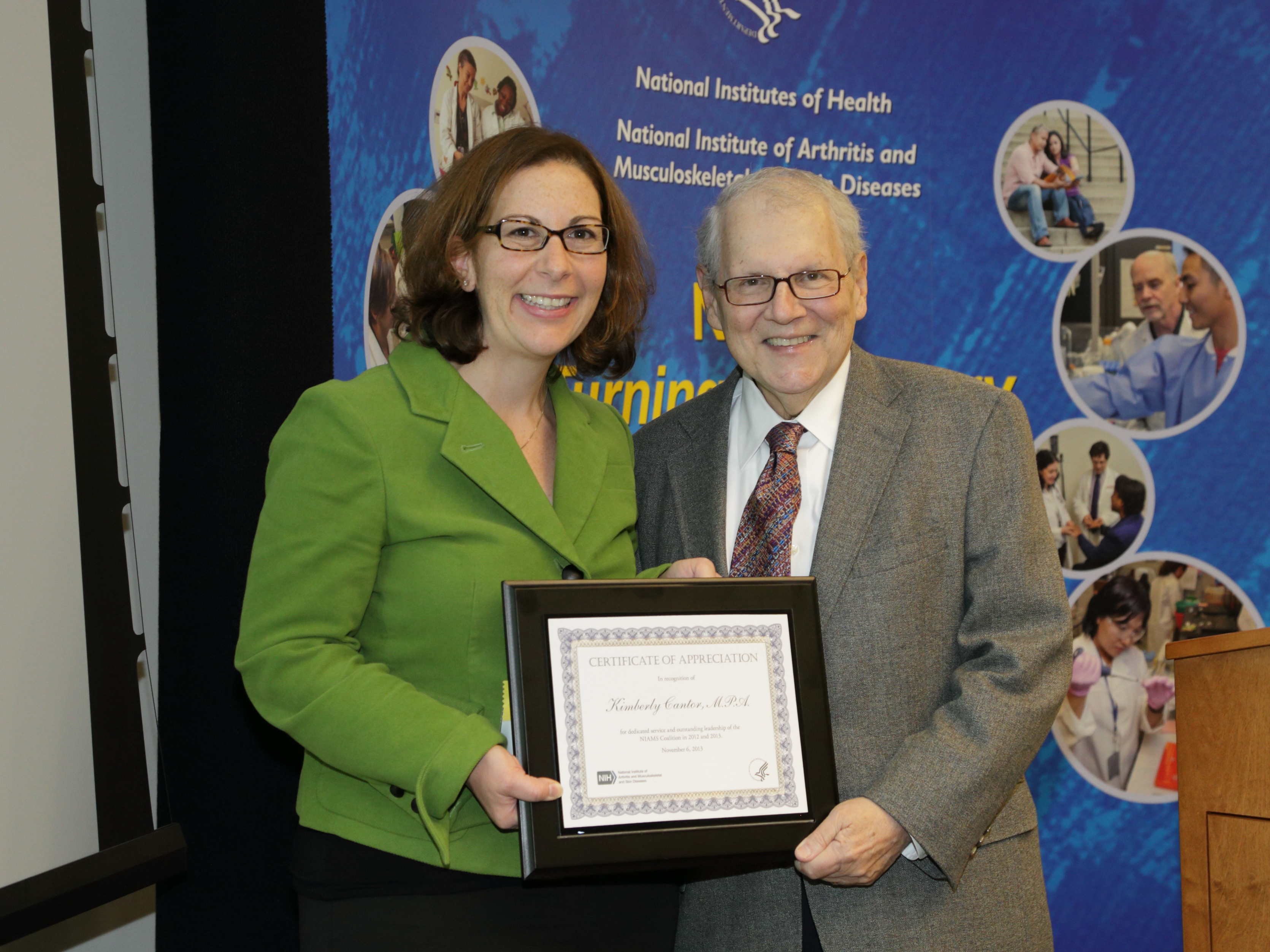 Photo of Kimberly Cantor and Dr. Katz