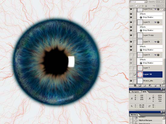 Как нарисовать текстуру глаза