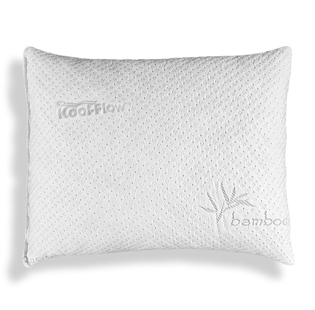 Hypoallergenic Bamboo Pillow - Shredded Memory Foam With Kool-Flow Micro