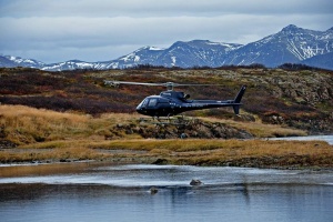 heli fishing - fischen mit dem helikopter auf island