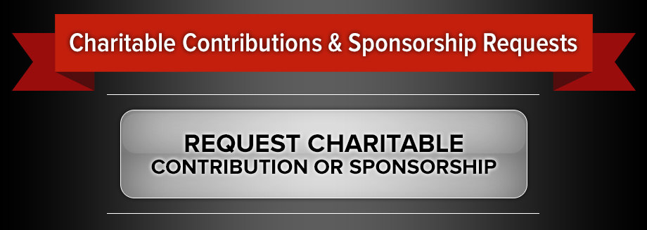 Charitable Contributions and Sponsorship Requests Header
