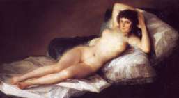 "la maja desnuda" - F. Goya - 1800