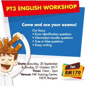 PT3 & SPM English Workshops