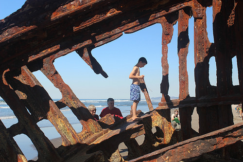 At the Peter Iredale, Warrenton.
