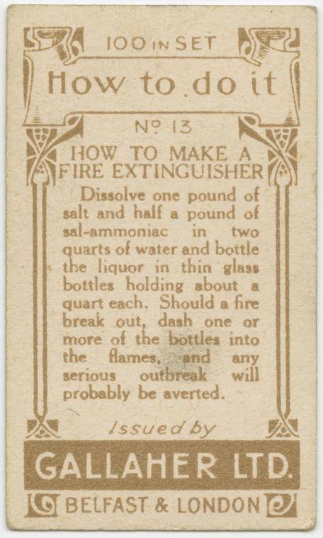 How to make a fire extinguisher-text