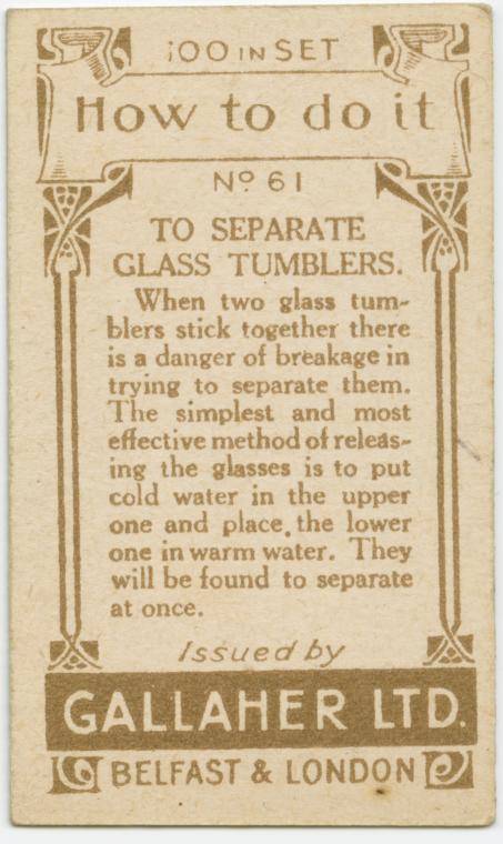 How to separate glass tumblers-text