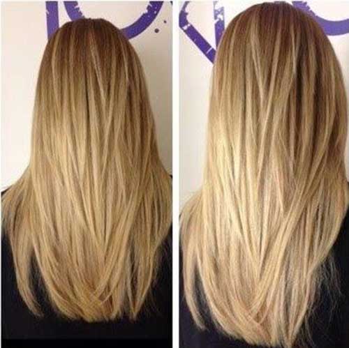 Straight Layered Cut Style for Long Hair