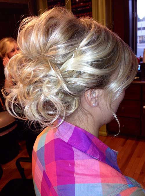Bridesmaid Blonde Updo Hairstyle