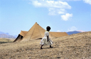 N0027571 Life in Eritrea, North Africa, refugee ca