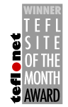 TEFL site of the month logo (April 2015)