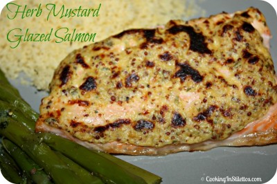 Herb Mustard Glazed Salmon