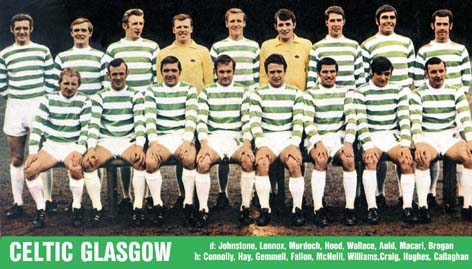 De Celtic selectie voor het seizoen 1969/70