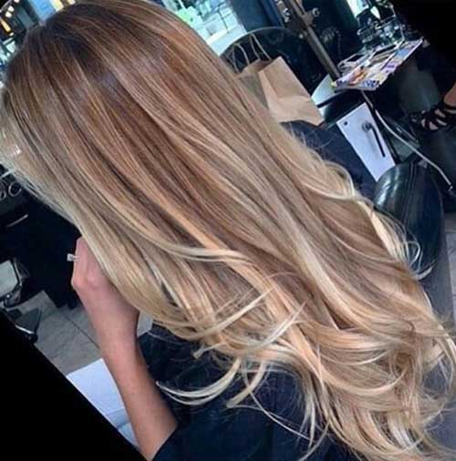 Very Long Blonde Hair Style