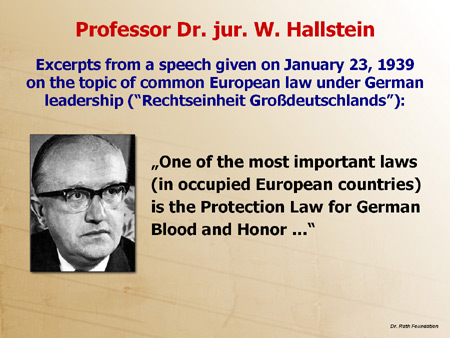 Professor Dr. jur. W. Hallstein