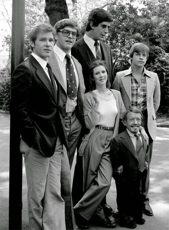 Star Wars Cast Shot out of costume