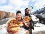 Food writers Karon Liu, left, and Suresh Doss on a crawl of shawarma places along Lawrence Ave. E.