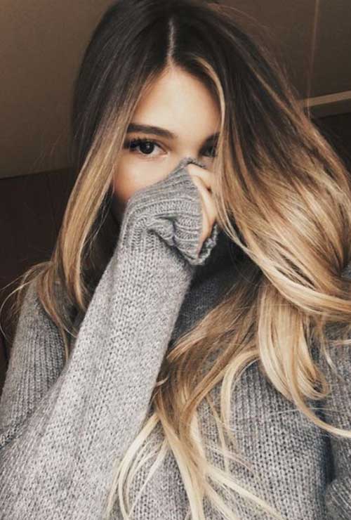 Stylish Ombre Long Hair Style