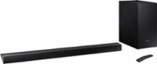 Samsung - 2.1-Channel Soundbar System with 6-1/2" Wireless Subwoofer and Digital Amplifier - Black - Angle