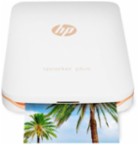 HP - Sprocket Plus Photo Printer - White - Larger Front