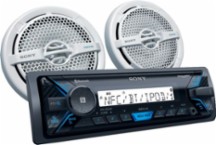 Sony - In-Dash Digital Media Receiver - Built-in Bluetooth - Satellite Radio-ready with Detachable Faceplate - Black - Larger Front